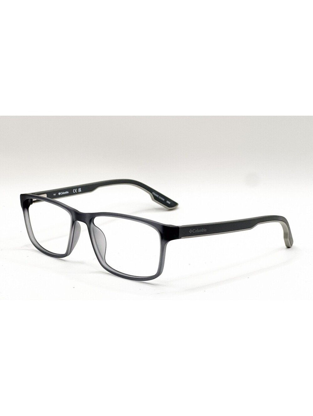 Columbia C8029 022 Matte Grey Crystal Rectangle Authentic Eyeglass Frames 57-17